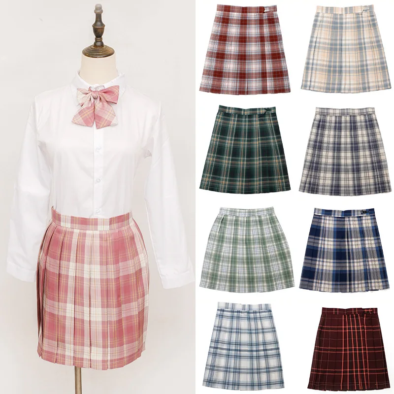 

Women Purple Black Goth Pleated Plaid Skirt Glir High Waist Mini Sexy Skirts Japanese School Harajuku Cosplay Anime Sailor Suit