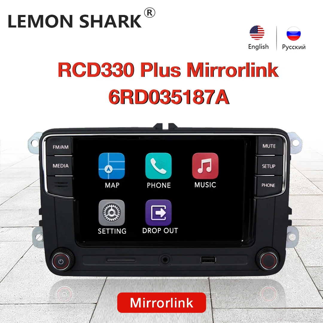 RCD330 Plus автомобиль MIB радио 6RD 035 187A Mirrorlink Bluetooth 6 5 дюймов для VW Golf Passat B6 B7 Polo Jetta MK5 MK6 CC