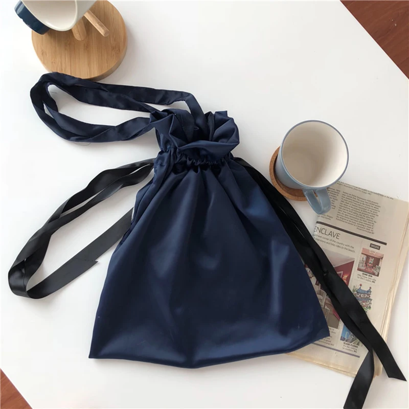 Женская сумка с атласной лентой женские сумки на плечо бабочками и краями