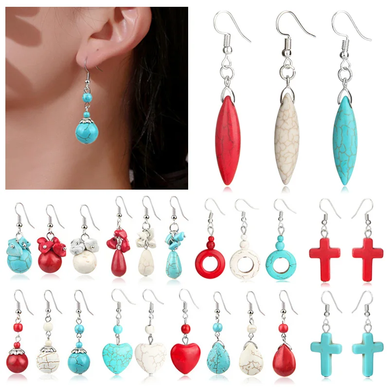 Женские винтажные длинные серьги подвески в богемном стиле ювелирные изделия