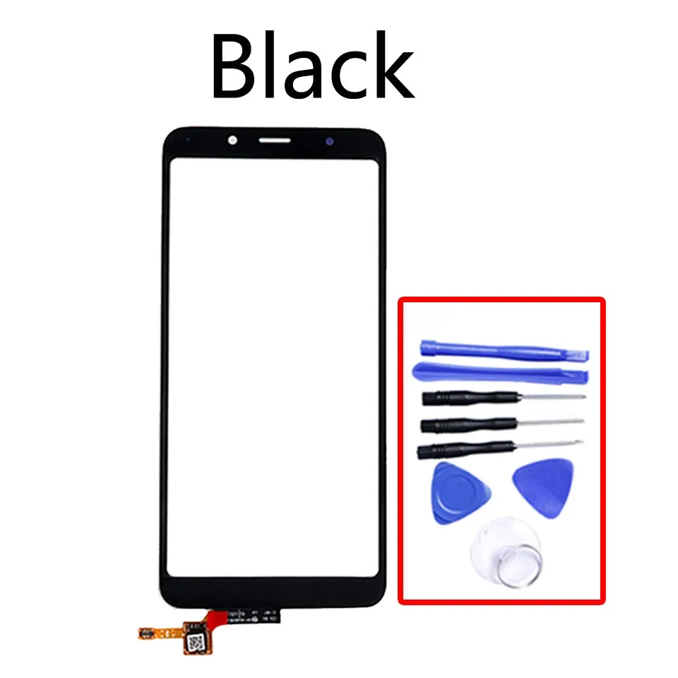 Black-With tool 5,4" для Xiaomi Redmi 7A сенсорная панель сенсорного экрана сенсорный экран дигитайзер ЖК-дисплей стеклянная линза Панель запасные части - Цвет: Black-With tool