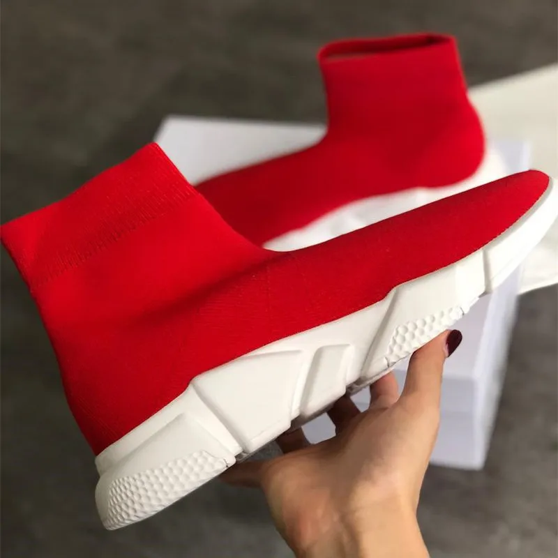 Ботинки женские стрейчевые тканевые носки обувь для тренировок плоская подошва