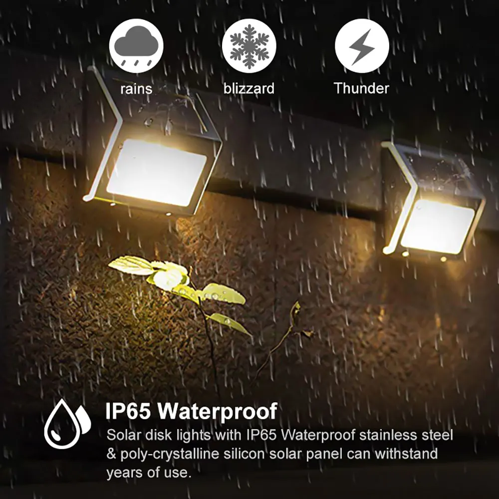 Уличные шаговые светильники на солнечной батарее палубные IP65 водонепроницаемые