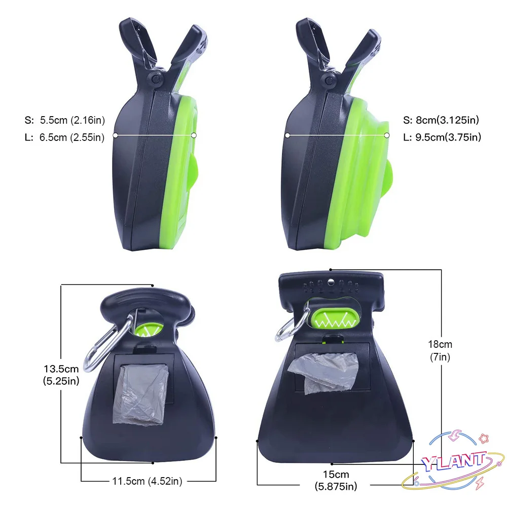 

Outdoor Travel Pick Up Pet Waste Picker Foldable Dog Poop Bag Dispenser Poop Scoop Cleaner Cleaning Eco-Friendly Pet Supplies