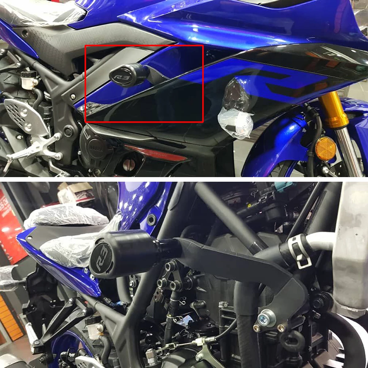 Мотоцикл YZF R3 рама падения Краш колодки чехол двигателя ползунки протектор Мото части для YAMAHA YZF-R3 YZFR3 YZF R 3