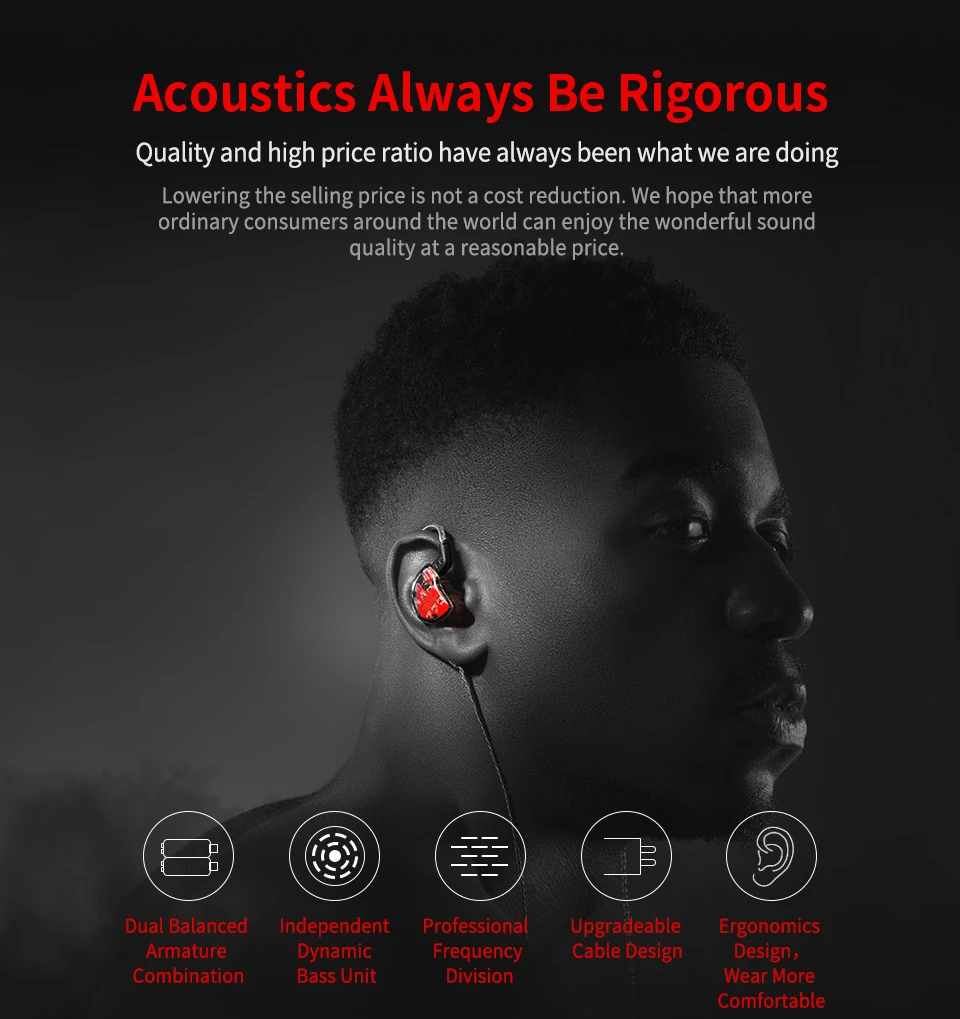 KZ ZS10 наушники 4BA+ 1DD динамические арматурные наушники HiFi бас гарнитура шумоподавление в ухо Мониторы гибридные наушники