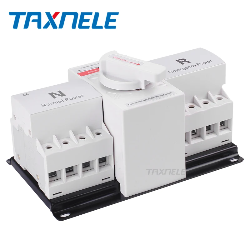 Ats transfer switch2P 4P 63A 230V 380V микро прерыватель цепи двойной мощности автоматический