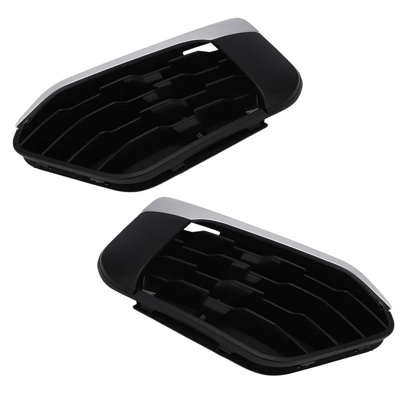 

2 Pcs Front Driver Left Side Bumper Lower Grille Bezel Cover For bmw X1 F48 F49 2015- Left & Right