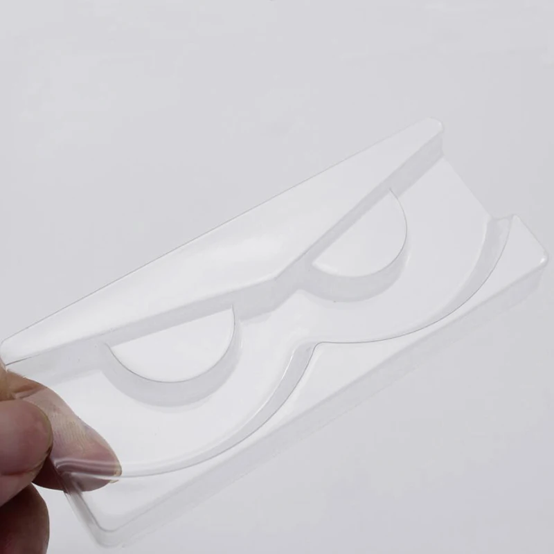 Оптовая продажа 100/упаковка прозрачные лотки для ресниц пластиковый норковый