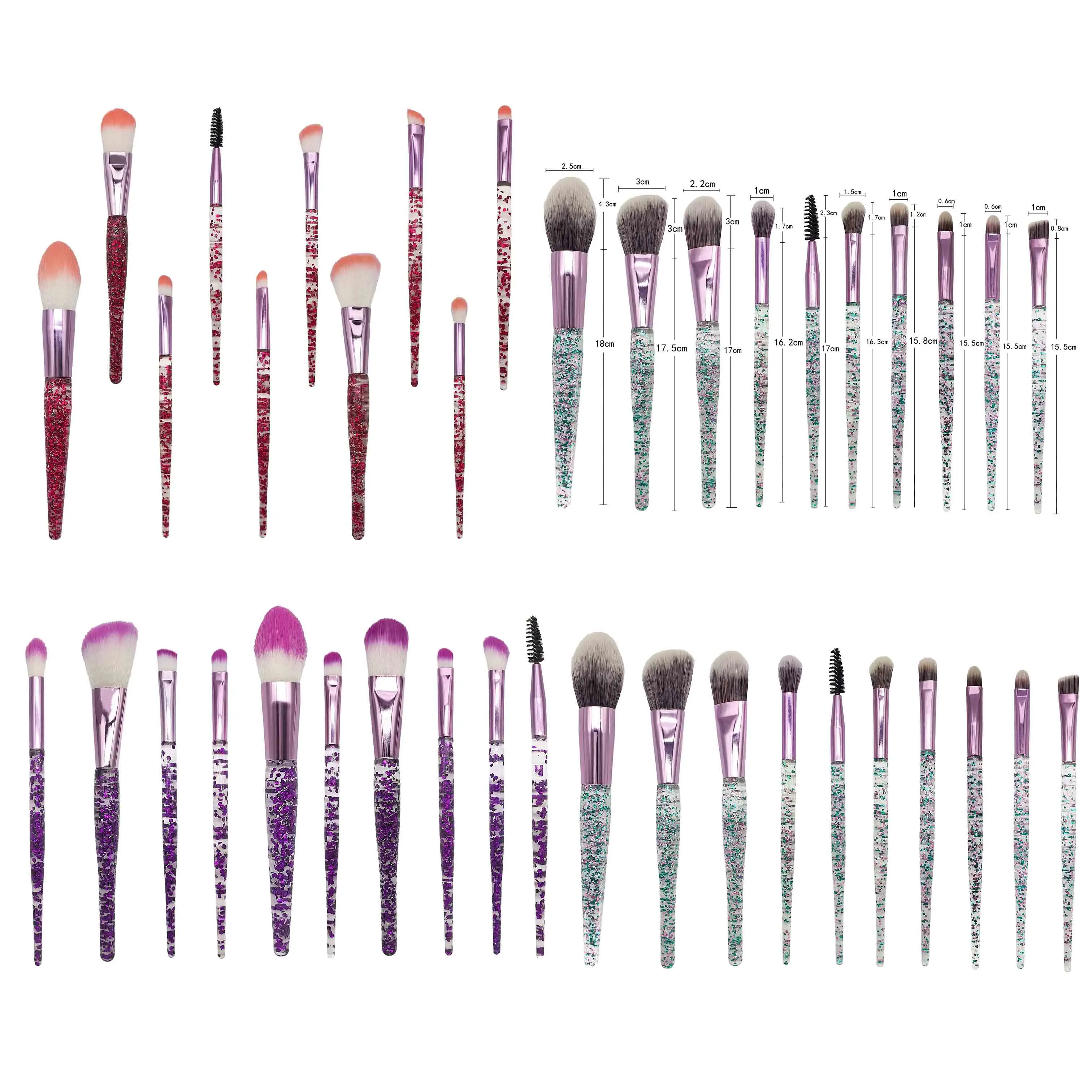 

cms 10Pcs new Makeup Brushes Set Eye Shadow Foundation Powder Eyeliner Eyelash Lip Make Up Brush Cosmetic Beauty Tool Kit Hot