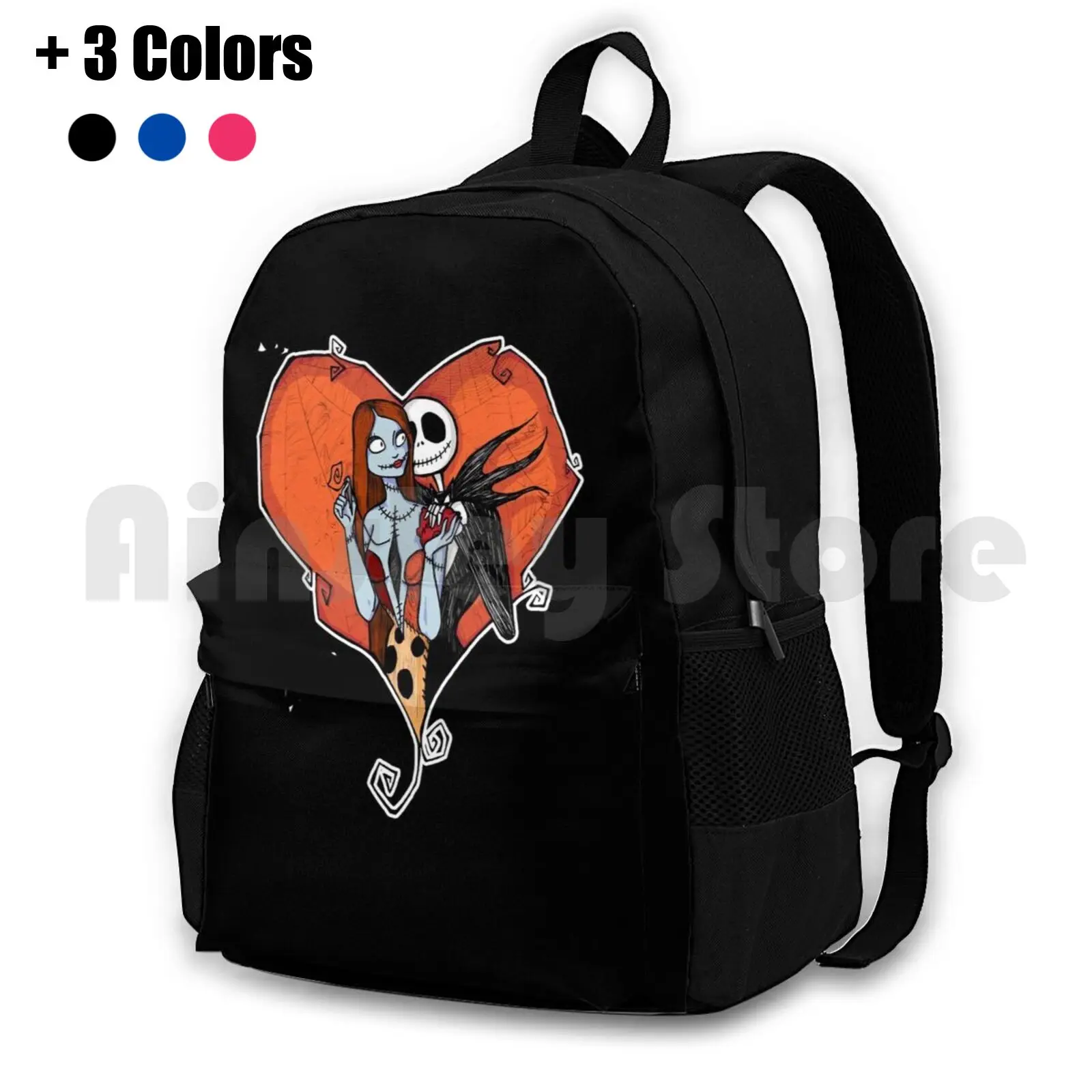 

Nightmare Before Christmas 2 Outdoor Hiking Backpack Riding Climbing Sports Bag Neighbor Before Christmas Halloween Pumpkin