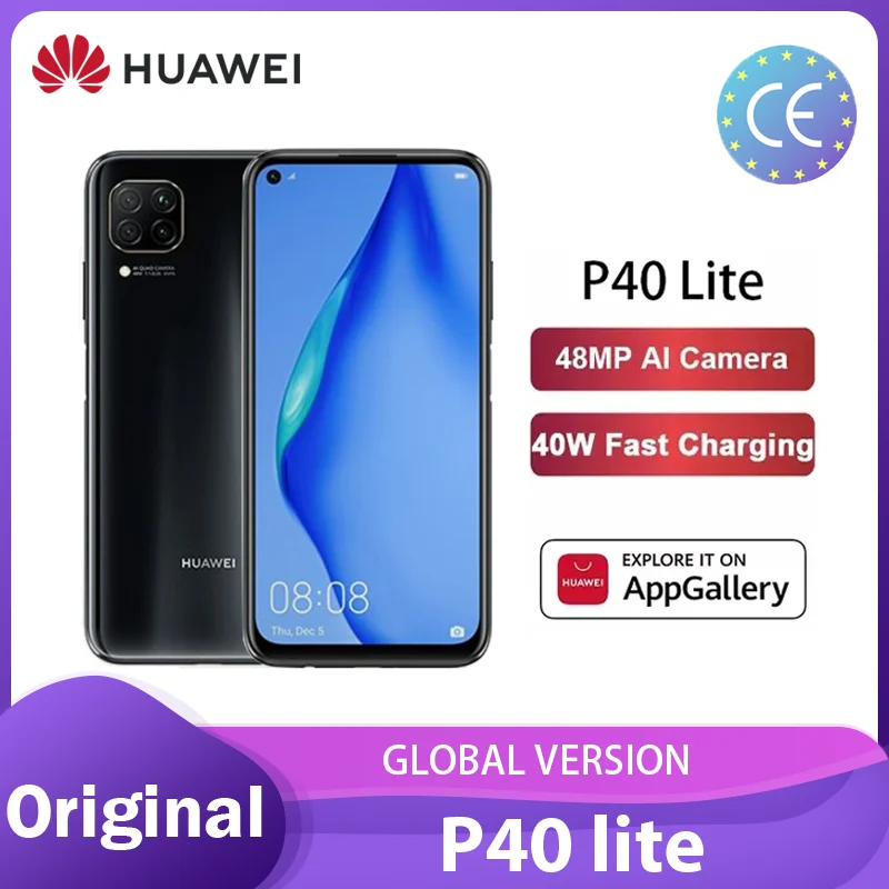 Huawei P40 lite глобальная версия 6GB 128GB смартфон Kirin 810 Octa Core 48MP AI камеры 6 4 &quotFHD экран 40W