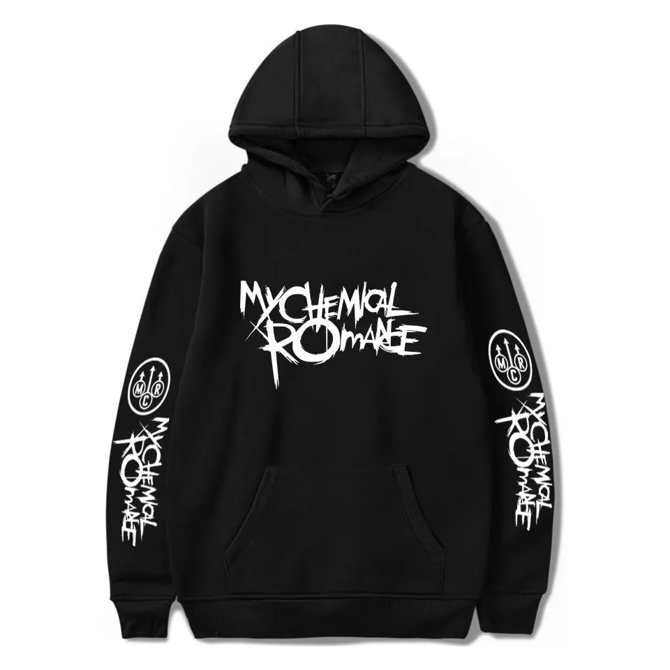 Толстовка с капюшоном My Chemical Romance для мужчин и женщин черная парадная толстовка в