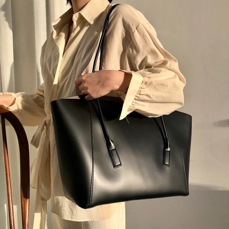 

Women bag Oil wax Women's PU Leather Handbags larger capacity Luxury Lady Hand Bags Women shoulder bag Big Tote Sac bolsos