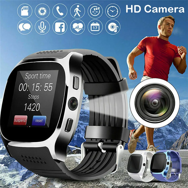 Фото Умные часы Bluetooth с HD дисплеем артериальное давление для мужчин и женщин Android iphone |