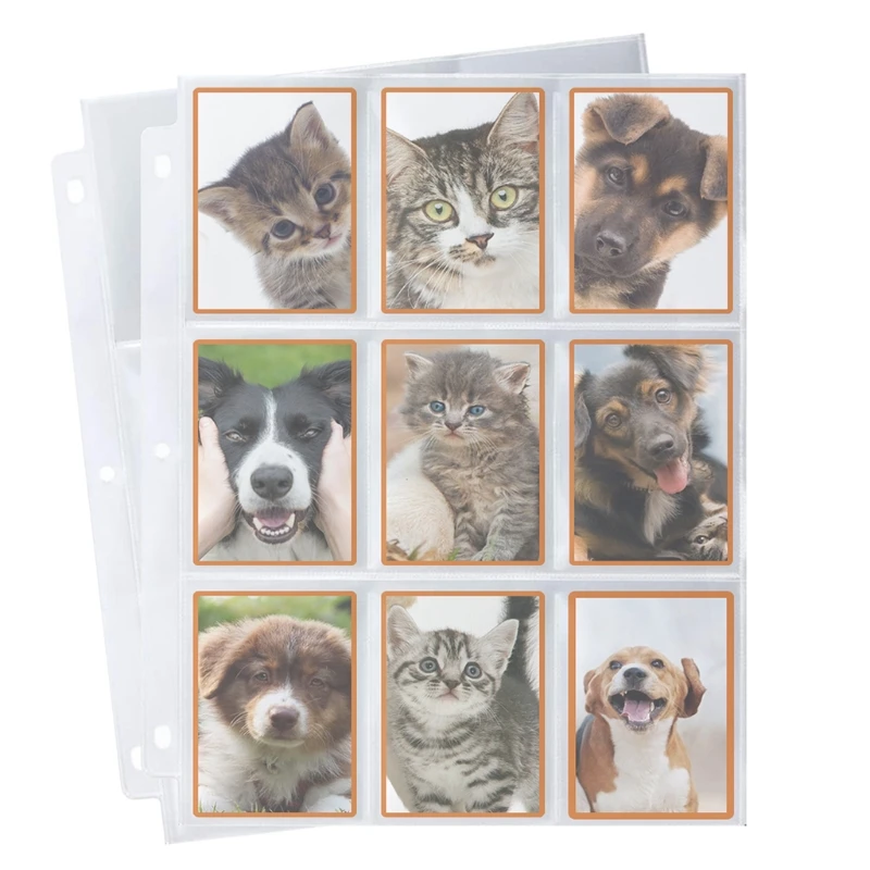 20 штук торговой игровые карты рукава хранение бумажников страницы альбома