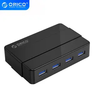 orico 4 ports usb 3 0 hub 5 gbps super speed portable usb splitter with 12v power adapter for laptop desktop accessories free global shipping