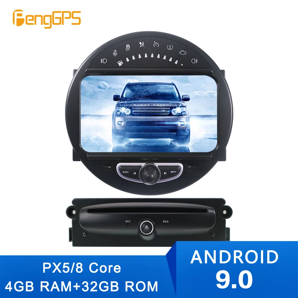 Автомагнитола на Android 9 0 DVD плеер с GPS для MINI Cooper 2006 2007 2008 2009 2010 2011 2012 2013 стерео аудио