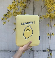 for ipad 11 12 9 inch case 2020 lemon cartoon bag for ipad pro mini air 2 3 4 5 tablet protective liner sleeve pouch laptop bag
