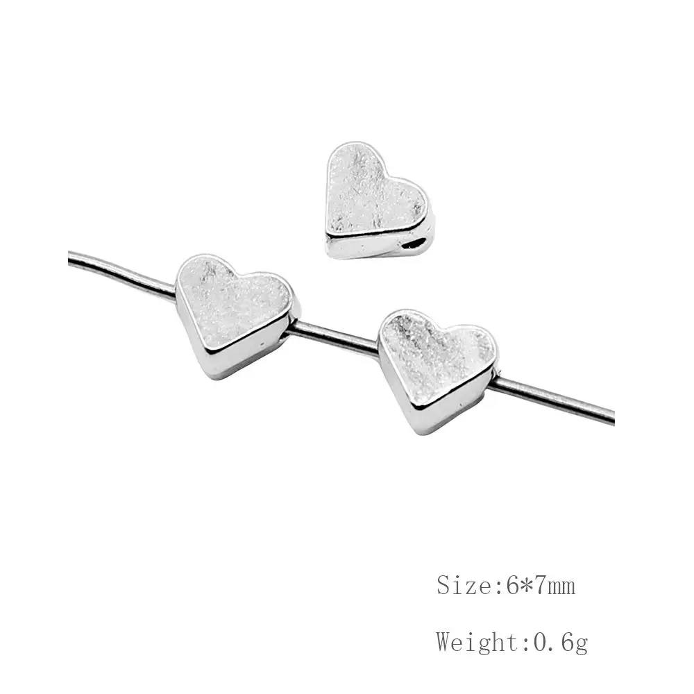 

Malzahar 50 Pieces Love Beads Jewelry Findings Components Diy Jewelry Making Supplies