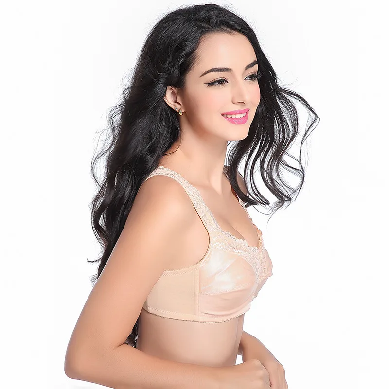 

Mastectomy Bra for Silicone Breast Prosthesis Artificial Boobs with Invisible Backside Pockets of The Silicone Breast Pad CD