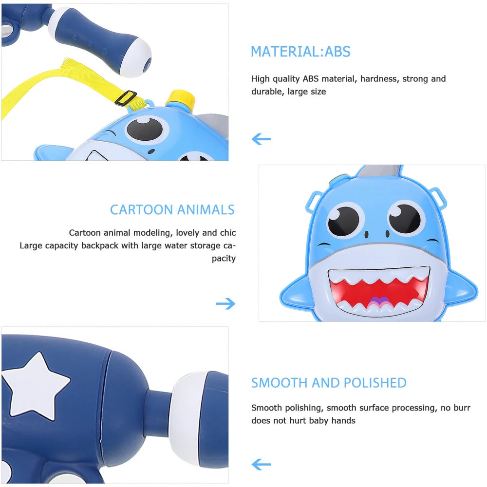 

1Pc Fun Water Backpack Water Shooter Kids Beach (Blue)