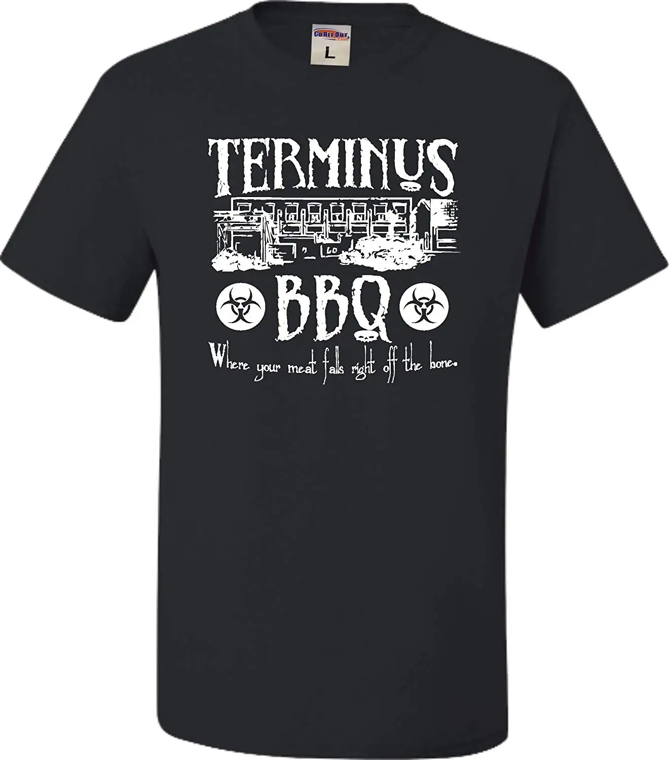 

Go All Out Adult Terminus Bbq Funny Zombie Apocalypse T-Shirt