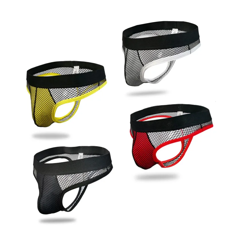 

Мужские сетчатые стринги с тонкими бретельками, сексуальные футболки, новые кружевные прозрачные трусики