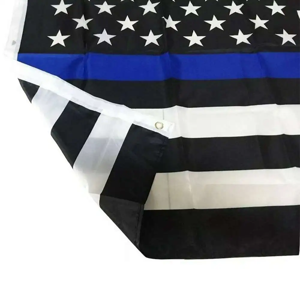 Американский флаг 90x150 см штата Миссисипи с синей линией полицейский Флаг США