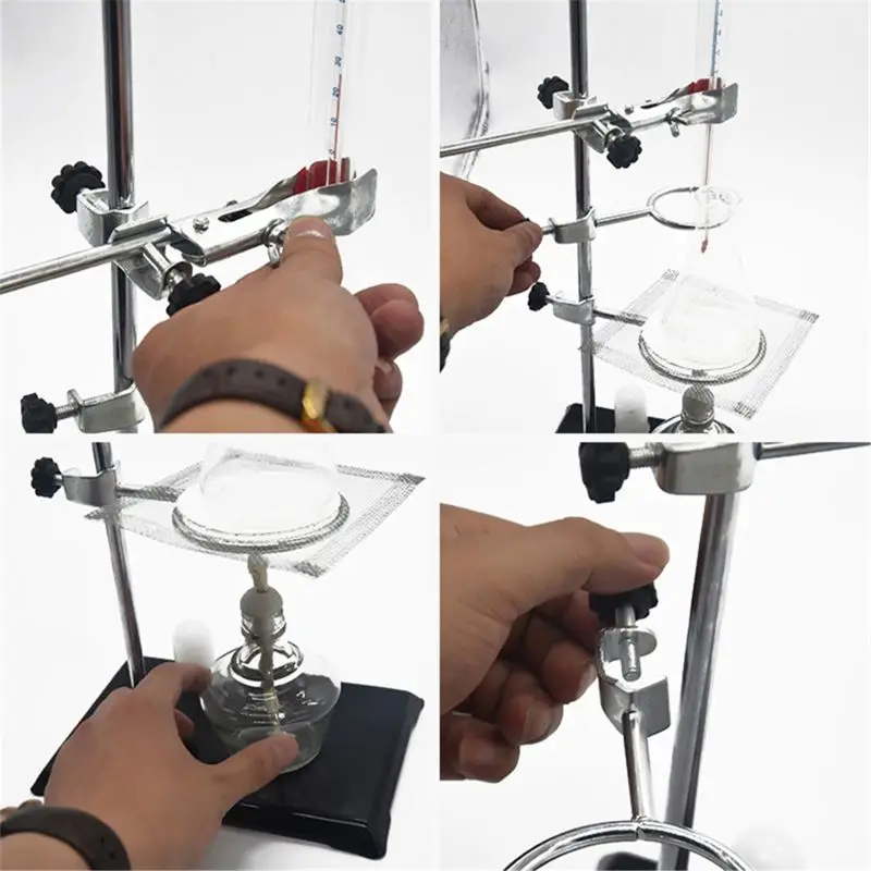 

1 SET Laboratory Stands Support and Laboratory Clamp Lab Clips Flask Clamps