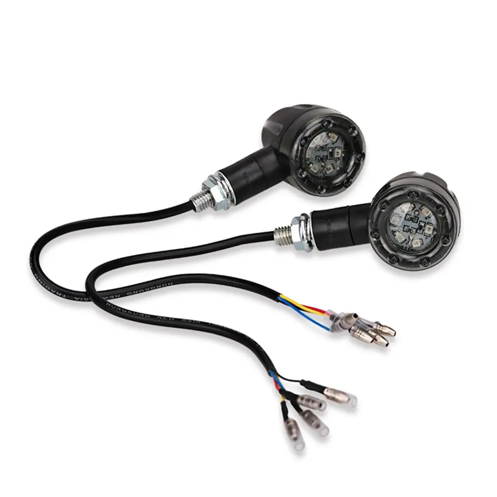 

12V 13 LED 2Pcs Retro Bullet Motorcycle LED Turn Signal Light Brake Indicator Tail Lights Running Lamp Indicator