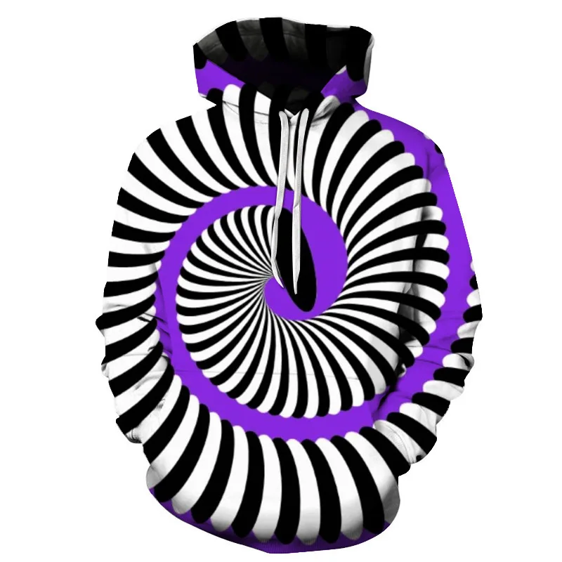 Забавные Для мужчин толстовки с капюшоном Толстовка Творческая 3d печати Черный и