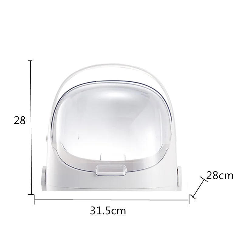 Multifunctional Storage Box Japanese Style Red Plastic Cosmetics Drawer Desktop Skin Care Product | Дом и сад