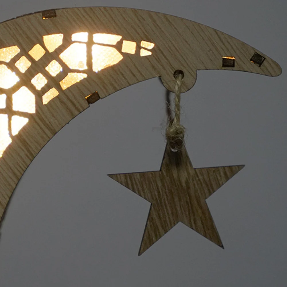 

Wooden Moon Lights Eid Mubarak Eid Ramadan Decorative Lights Moon Decorative Lights Suitable For Eid Mubarak Home Decor