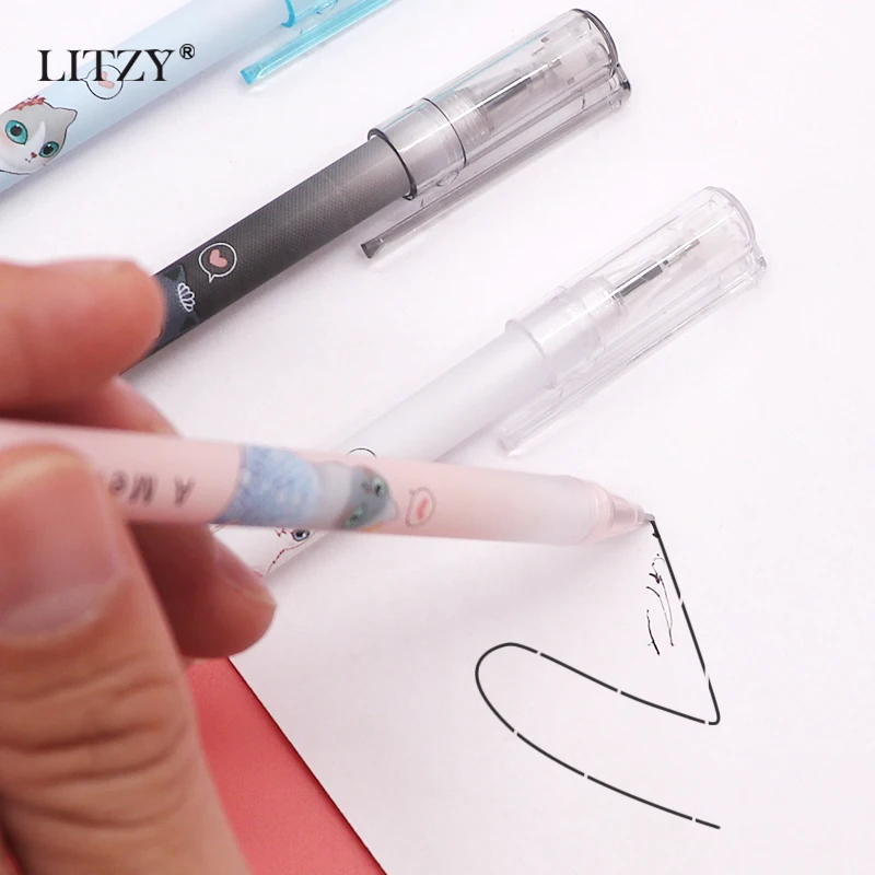 Волшебная гелевая ручка каваи 14 шт./компл. стираемая Заполняемая стержень 0 5 мм