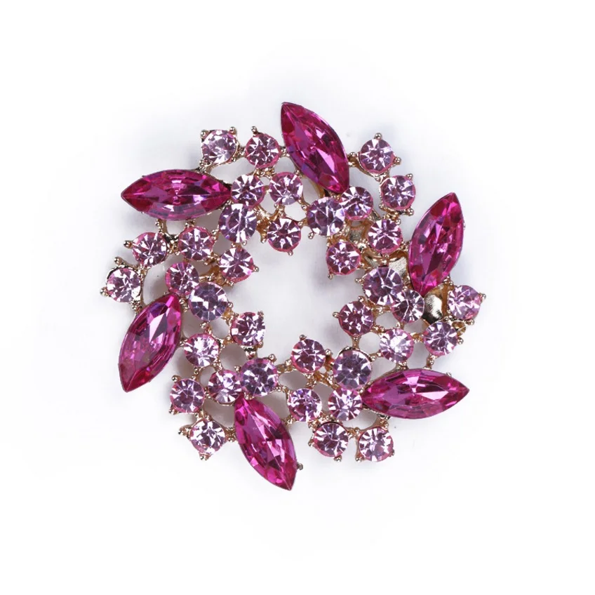 Стразы в Корейском стиле брошь Женские аксессуары простая многоцветная гирлянда