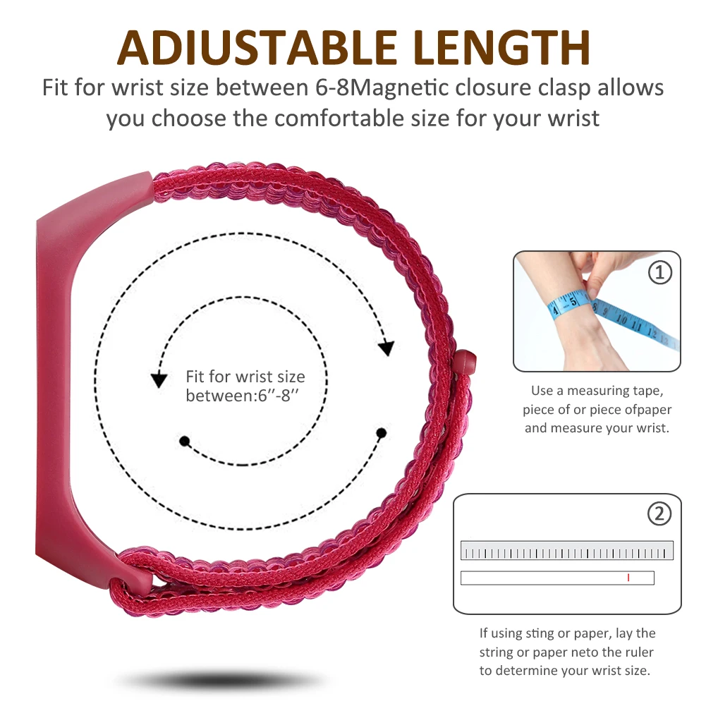 

Nylon Loop for Xiaomi Mi Band 6 5 4 3 Strap Bracelet Sport Watch Wristband Strap Xiaomi Strap Bracelet Miband Drop of 6 5 Band