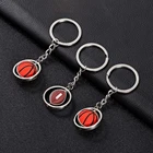 1 шт. модный подарок 3d спортивный Вращающийся брелок для ключей в виде баскетбола, футбола, кольцо для ключей, брелок для ключей, подарок для мужчин