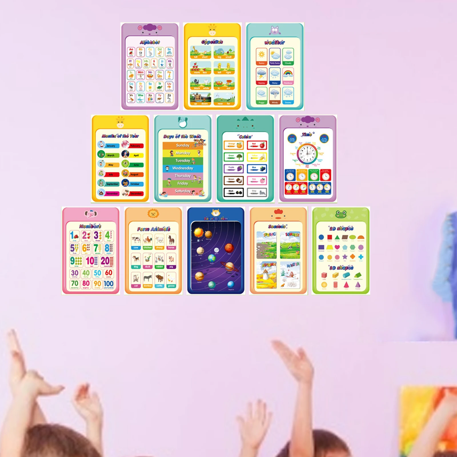 

Wall Charts Educational Poster Early Educational Learning Poster Charts Children Poster
