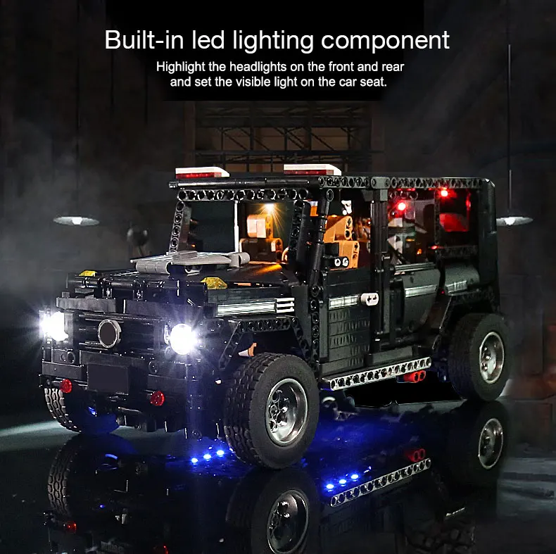 Новое приложение RC G-glass G500 AWD Wagon внедорожник автомобиль Fit Technic MOC 2425 двигатель функция питания строительные блоки кирпичи игрушка ребенок день рождения