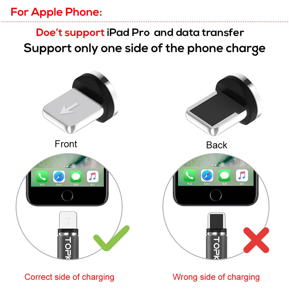 Магнитный кабель Micro USB для IPhone6 7 8 X XS MAX Type C зарядный магнитный Samsung Huawei | Мобильные