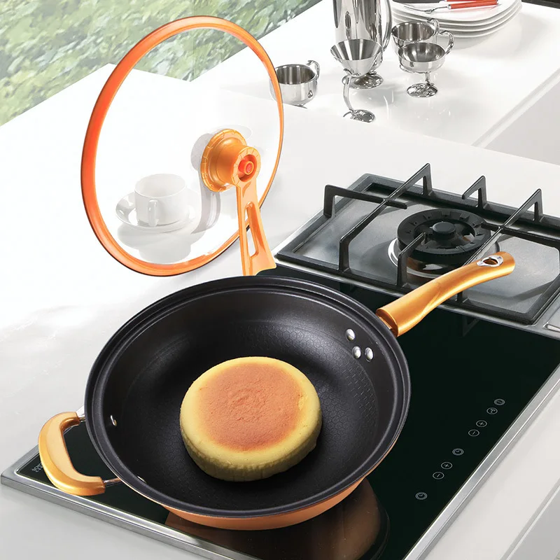 Сковорода кухонная железная 32 см с функцией поддержания температуры|Сковороды| |