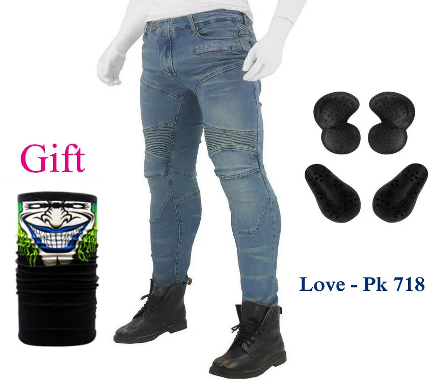 

PK718 pants Motorcycle Pants Men Moto Jeans Protective Gear Riding Touring Motorbike Trousers Motocross Pants with Hip pads