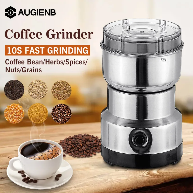 

Electric Coffee Grinder Multifunctional Kitchen Cereal Nuts Beans Spices Grains Grinder Machine Home Coffee Grinder 220V EU Plug