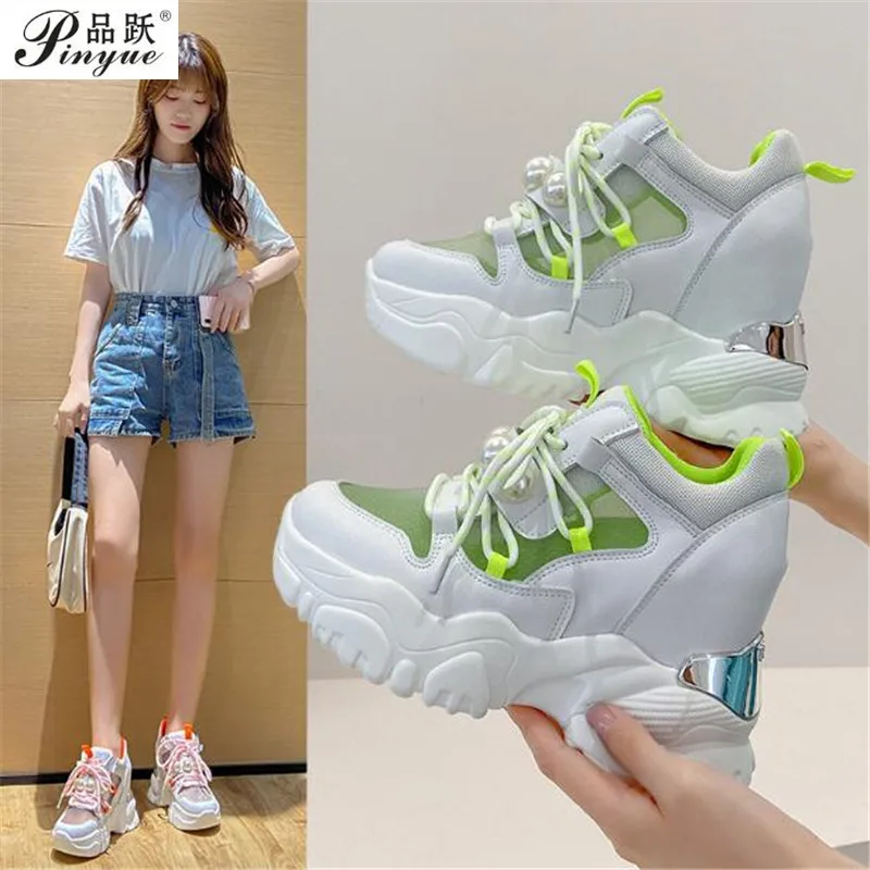 

Platform Sneakers Women Fashion Bling Casual Shoes Thick Bottom Ladies Trainers Sport Chunky Sneakers Women Zapatillas De Mujer