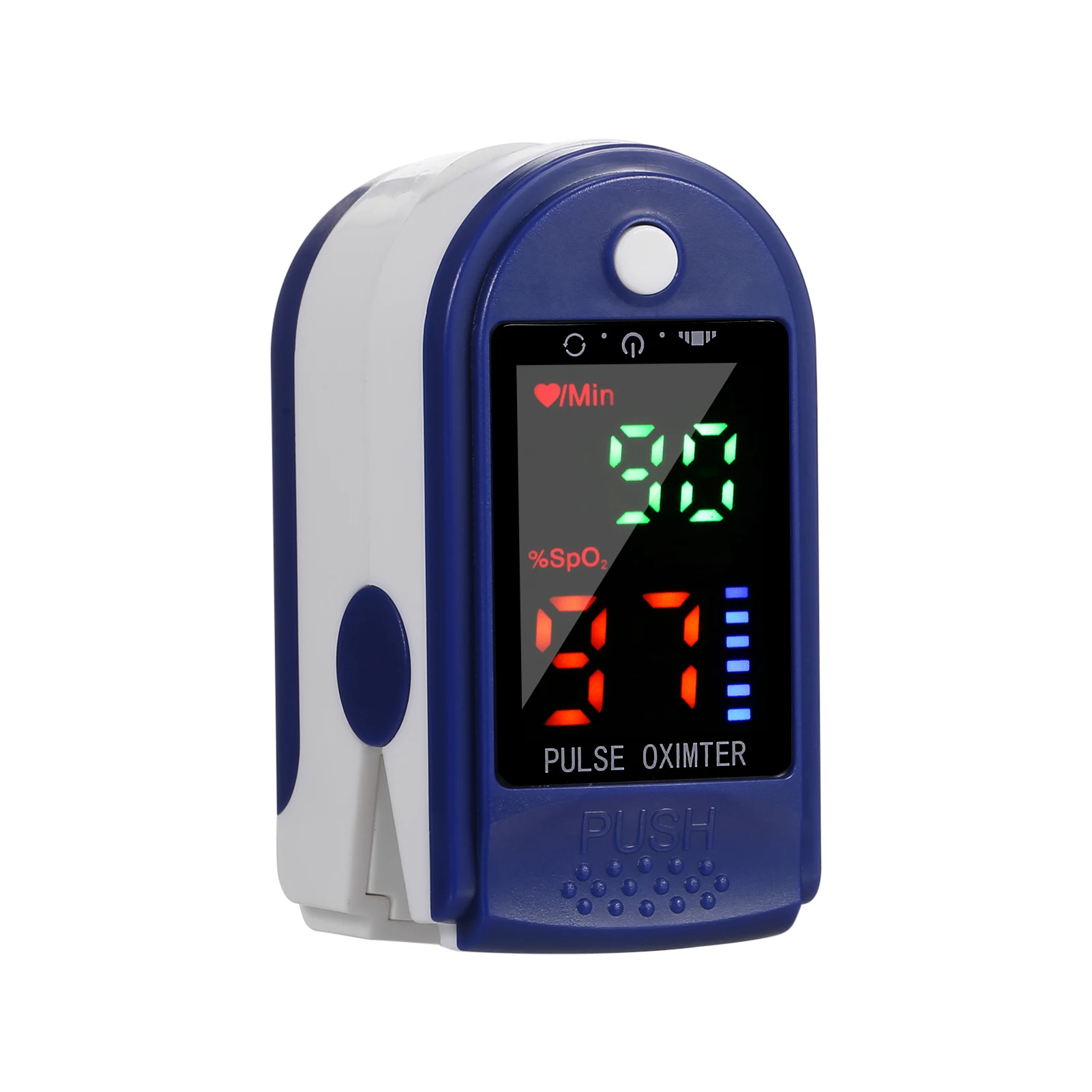 Цифровой Пальчиковый пульсоксиметр измеритель насыщения крови кислородом и