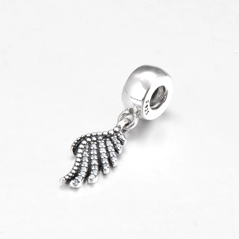 Новинка как крылья ангела Стерлинговое Серебро 925 пробы прозрачный CZ изящный