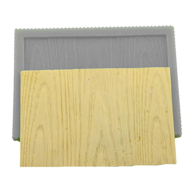 Wood Grain Pattern Silicone Fondant Cake Mold Trunk Texture Paste Sugar Craft Border Decorating Mould Baking Tools |