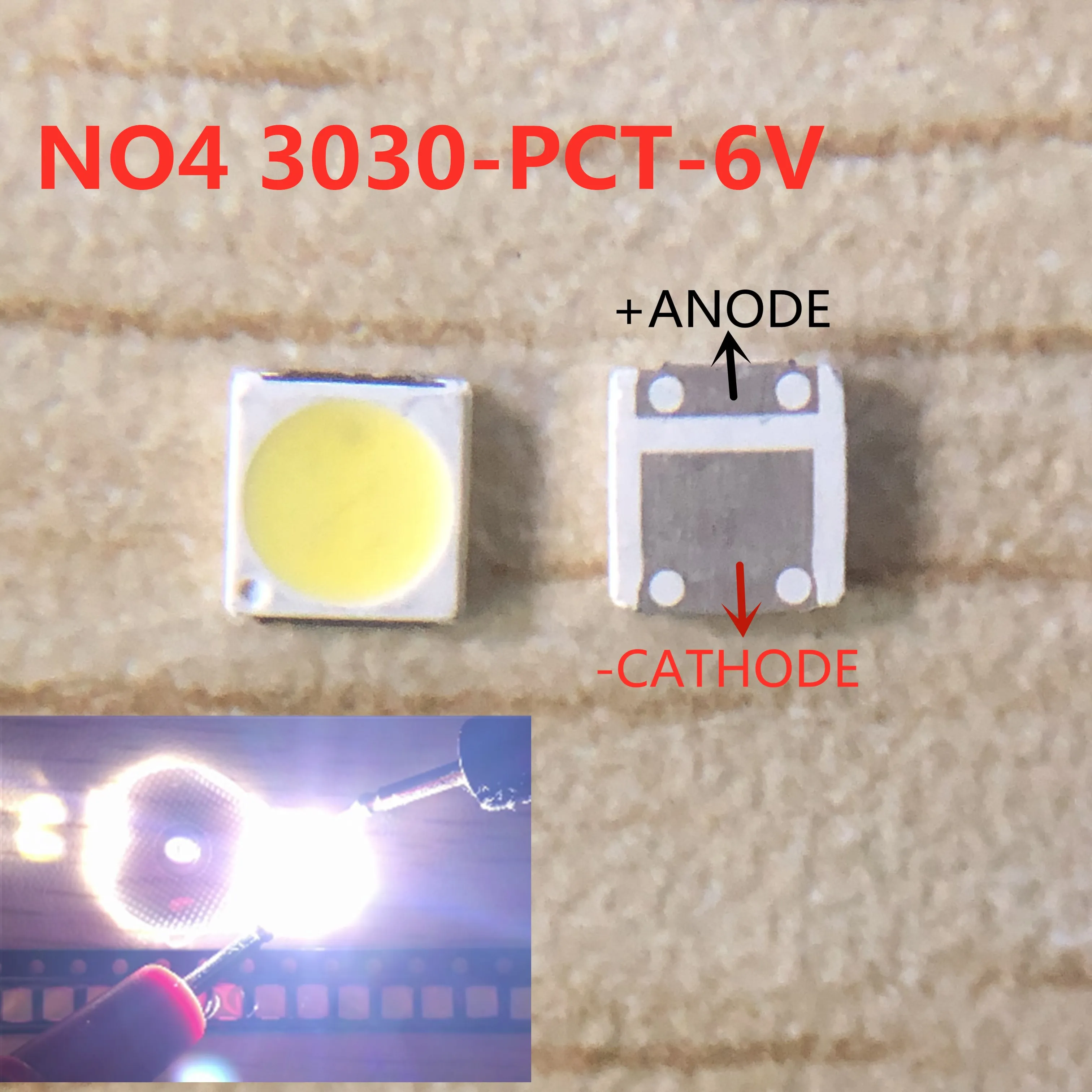 Светодиодная подсветка EVERLIGHT 200 шт. 2 Вт 3030 6 В 3 в холодный белый цвет 12 лм ЖК для