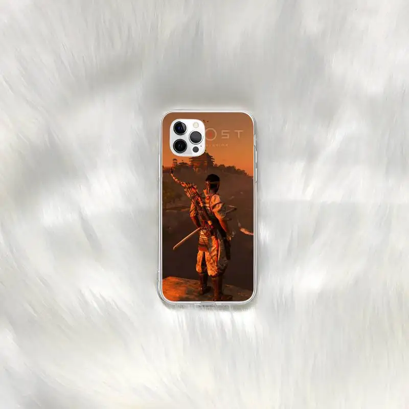 

Ghost of tsushima Phone Case for iphone 6s 7 8plus xr xs max 11 12 pro max mini clear cover